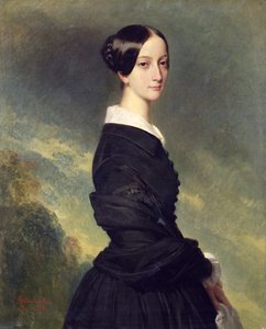 Francisca Caroline de Bragancan (1824-98) muotokuva 1844